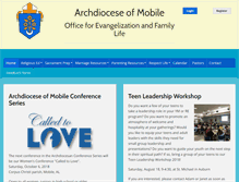 Tablet Screenshot of mobilefaithformation.org